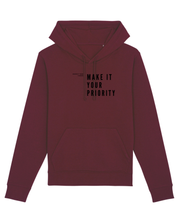 MAKE IT YOUR PRIORITY Burgundy