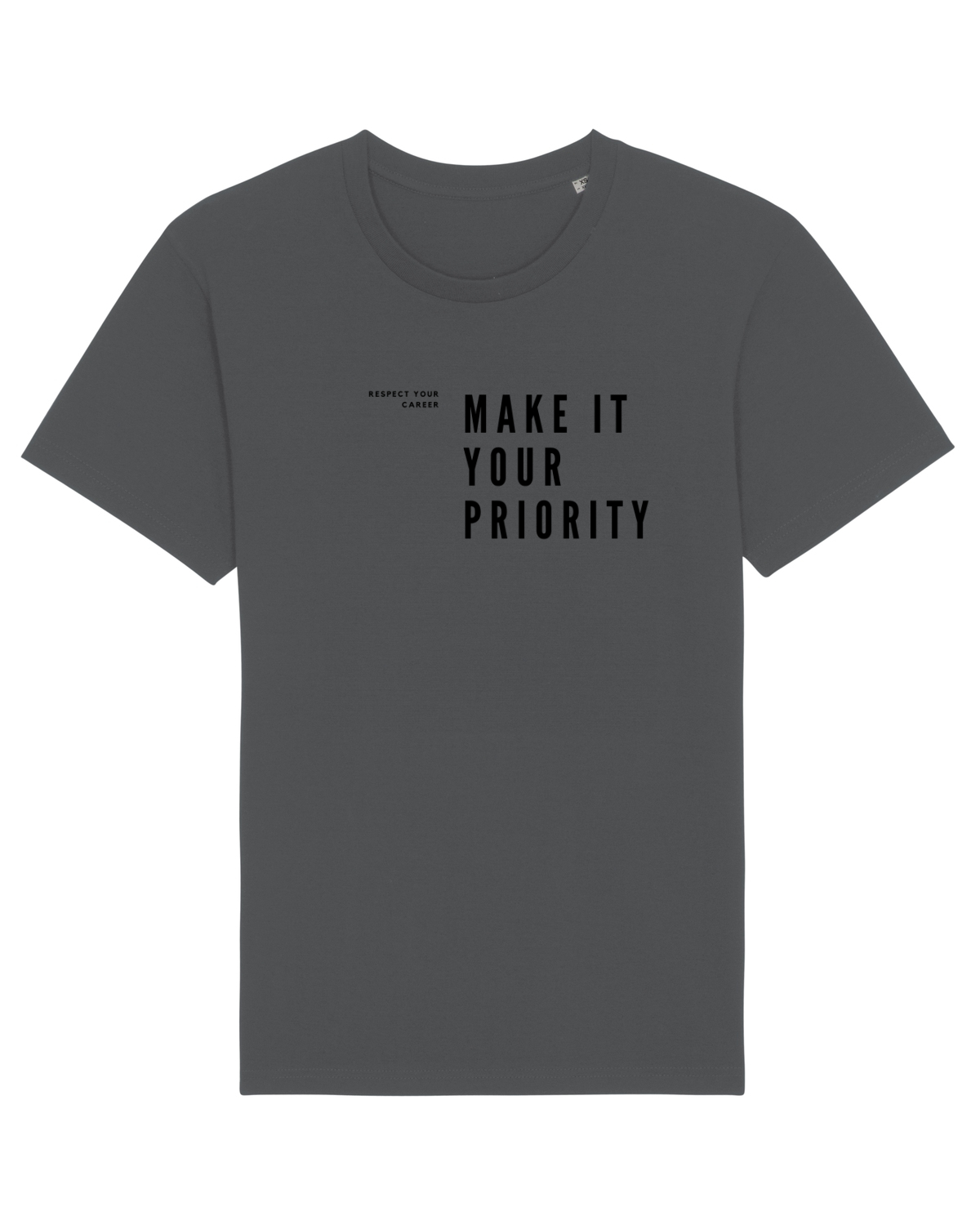 Tricou mânecă scurtă Unisex Rocker Anthracite