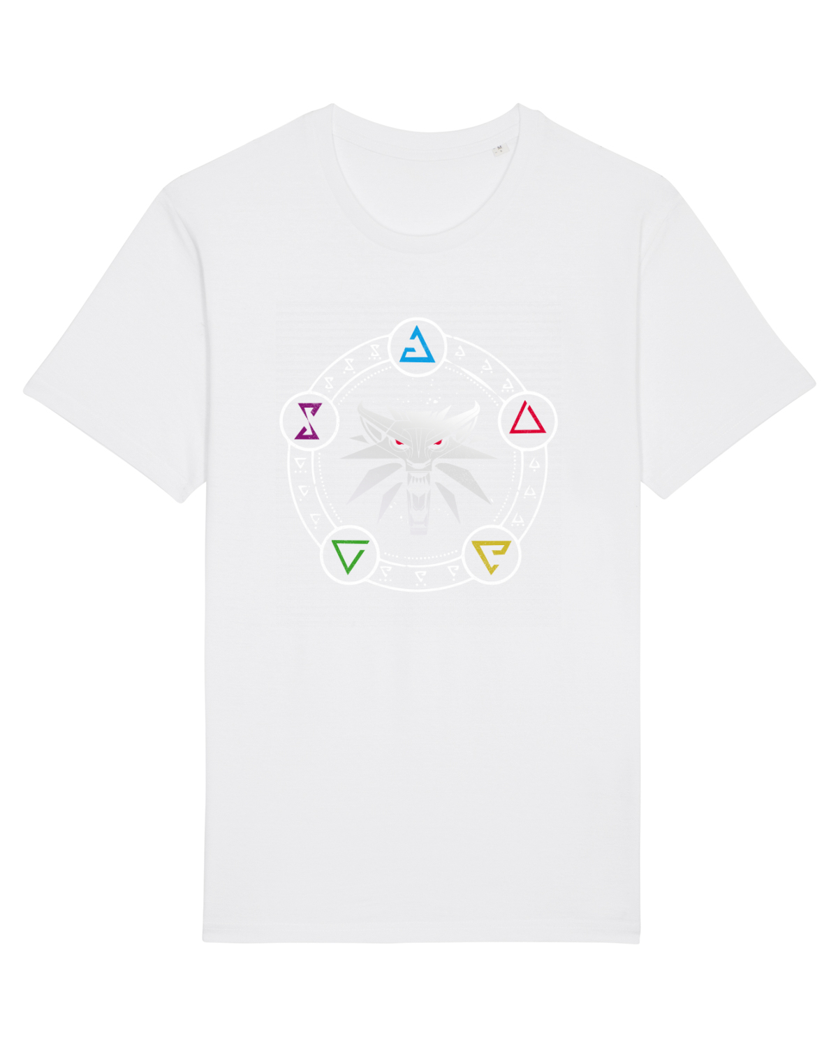 Tricou mânecă scurtă Unisex Rocker White