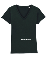 MAKE MONEY NOT FRIENDS Tricou mânecă scurtă guler V Damă Evoker
