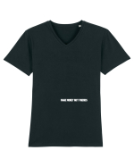 MAKE MONEY NOT FRIENDS Tricou mânecă scurtă guler V Bărbat Presenter
