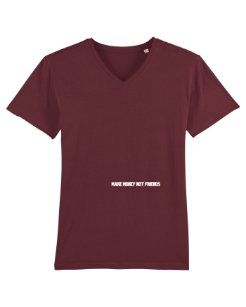 MAKE MONEY NOT FRIENDS Burgundy