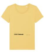 look forward Tricou mânecă scurtă guler larg fitted Damă Expresser