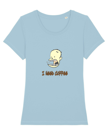 Need coffee Sky Blue