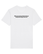 Before you ask why someone hates you Tricou mânecă scurtă Unisex Rocker