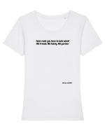 Just you and GOD Tricou mânecă scurtă guler larg fitted Damă Expresser