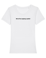 With self love anything is possible! Tricou mânecă scurtă guler larg fitted Damă Expresser
