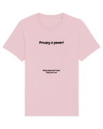 Privacy is power! Tricou mânecă scurtă Unisex Rocker