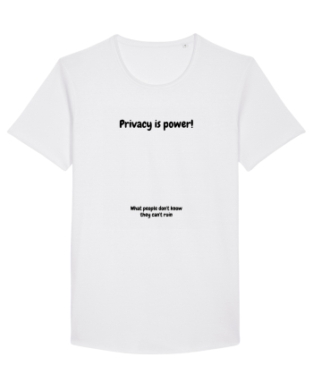 Privacy is power! White