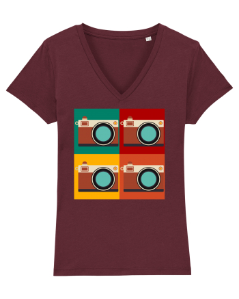 Aparat Foto Retro Vintage Burgundy