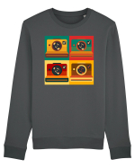 Aparat Foto Retro Vintage Bluză mânecă lungă Unisex Rise