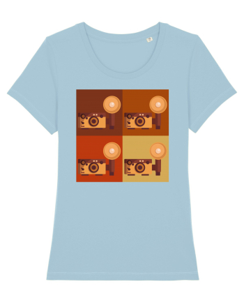 Aparat Foto Retro Vintage Sky Blue