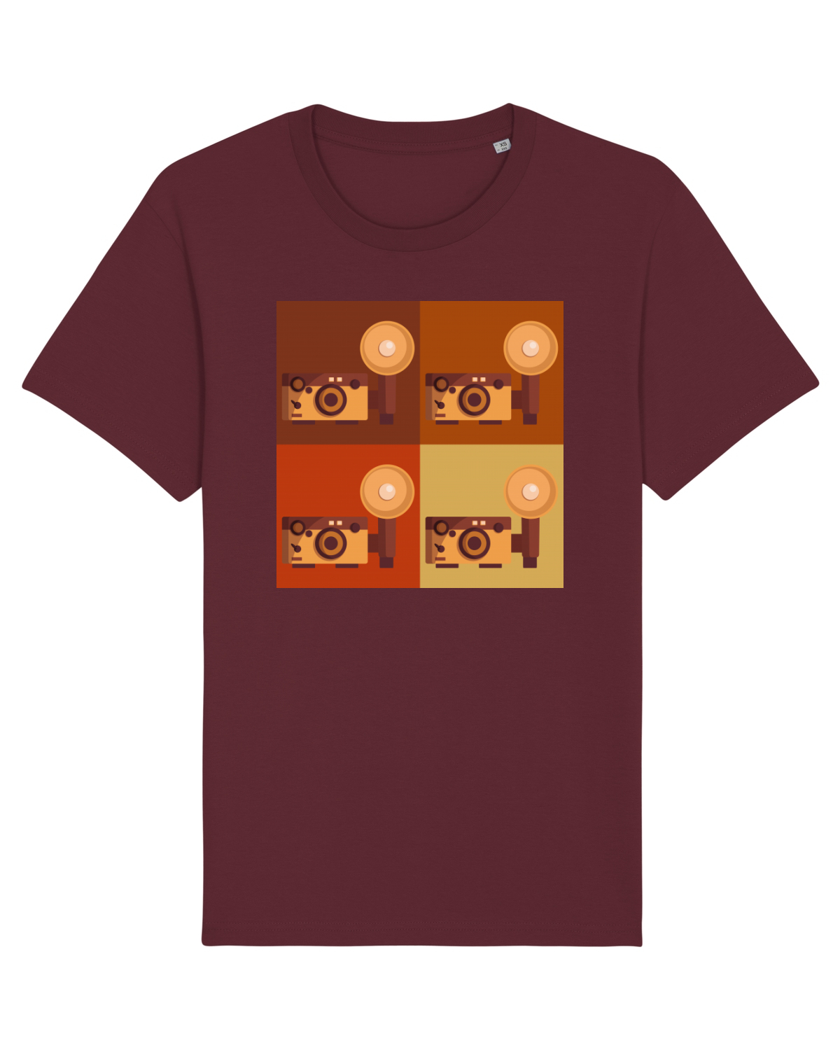 Tricou mânecă scurtă Unisex Rocker Burgundy