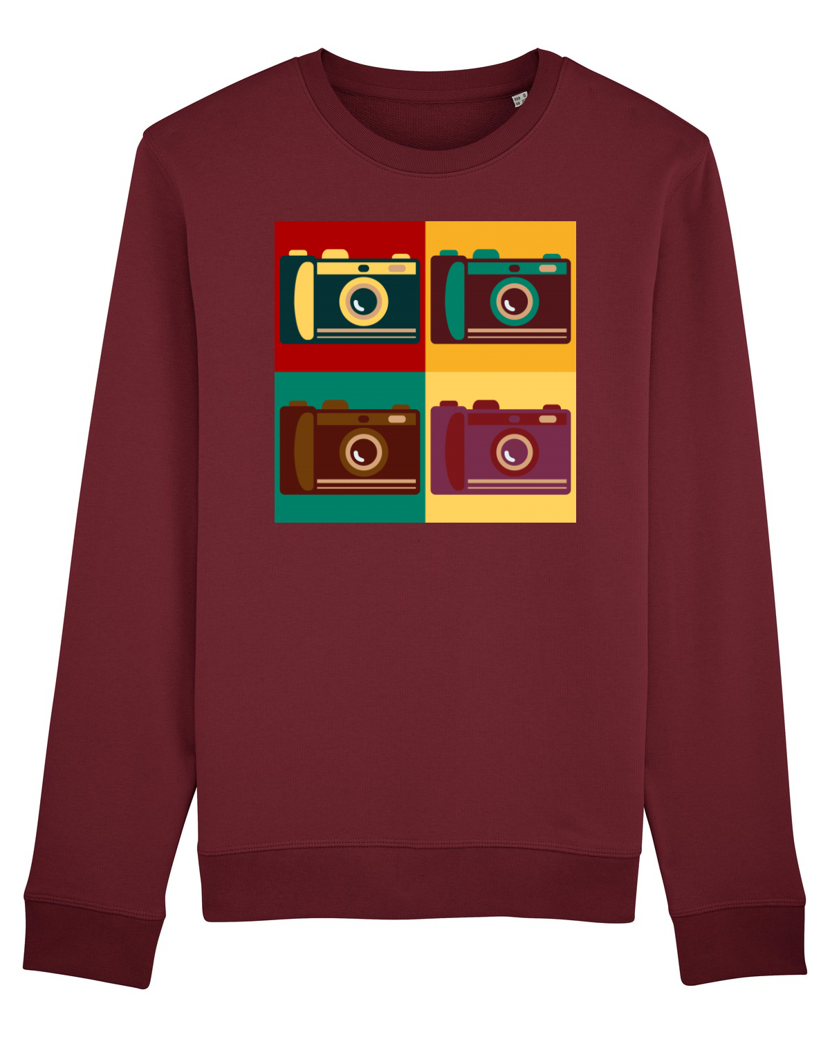 Bluză mânecă lungă Unisex Rise Burgundy