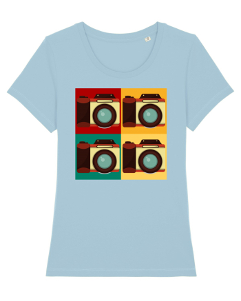 Aparat Foto Retro Vintage Sky Blue