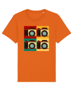 Aparat Foto Retro Vintage Tricou mânecă scurtă Unisex Rocker