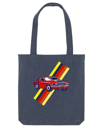 Retro Muscle Car Midnight Blue