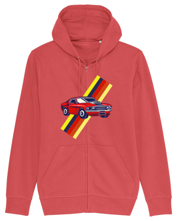 Retro Muscle Car Carmine Red