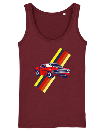 Retro Muscle Car Burgundy