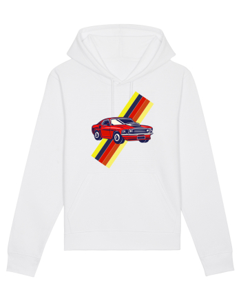 Retro Muscle Car White