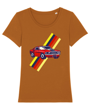 Retro Muscle Car Roasted Orange