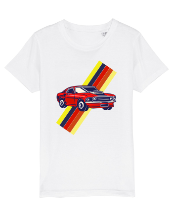 Retro Muscle Car White