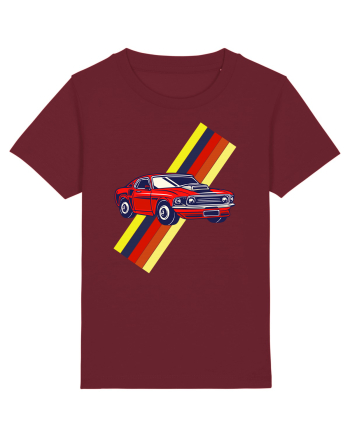 Retro Muscle Car Burgundy