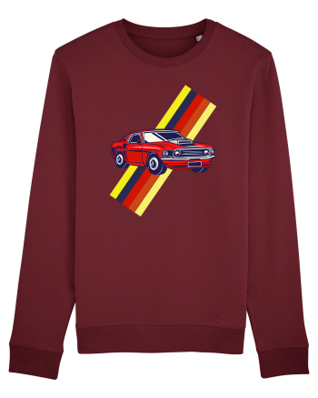 Retro Muscle Car Burgundy