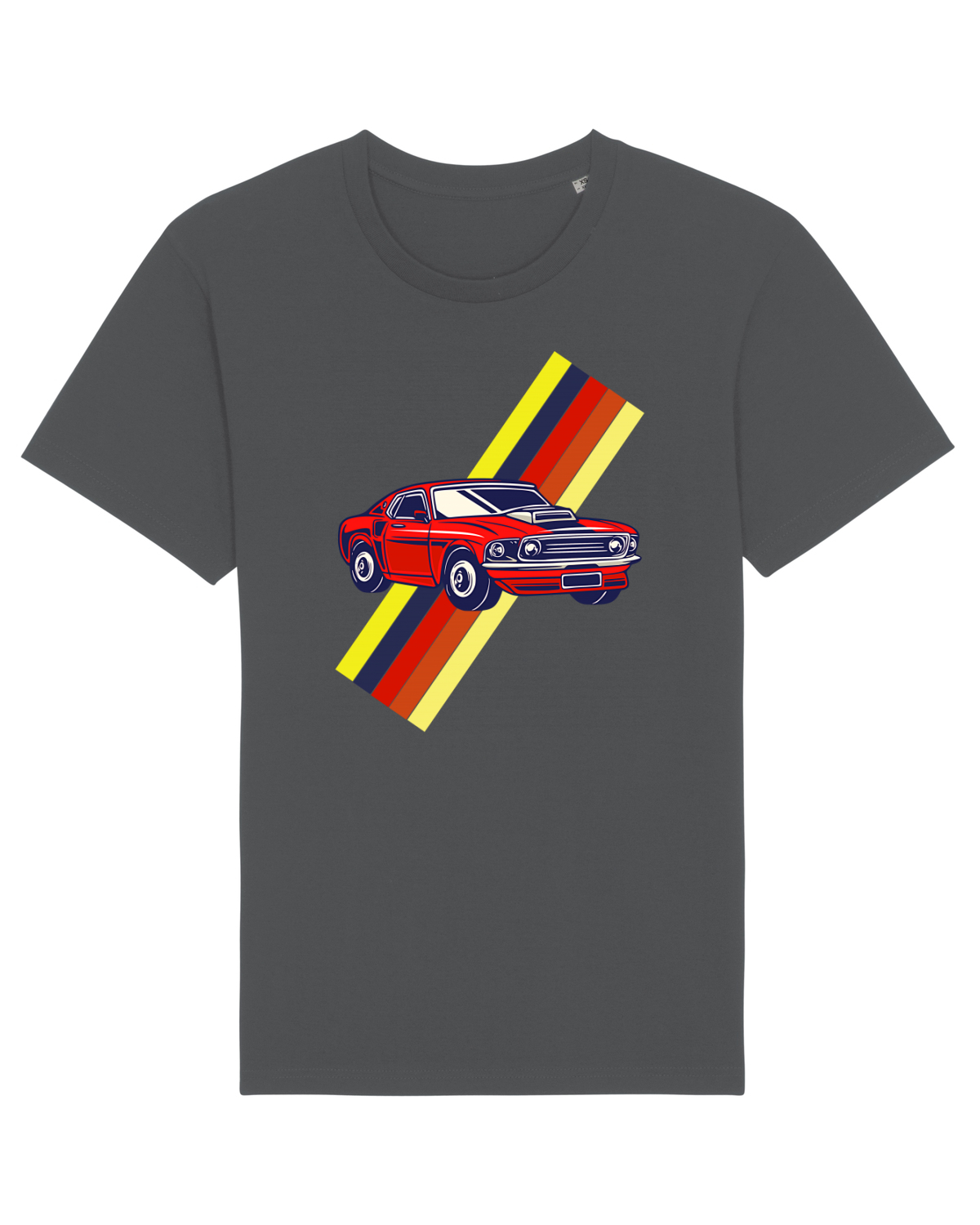 Tricou mânecă scurtă Unisex Rocker Anthracite