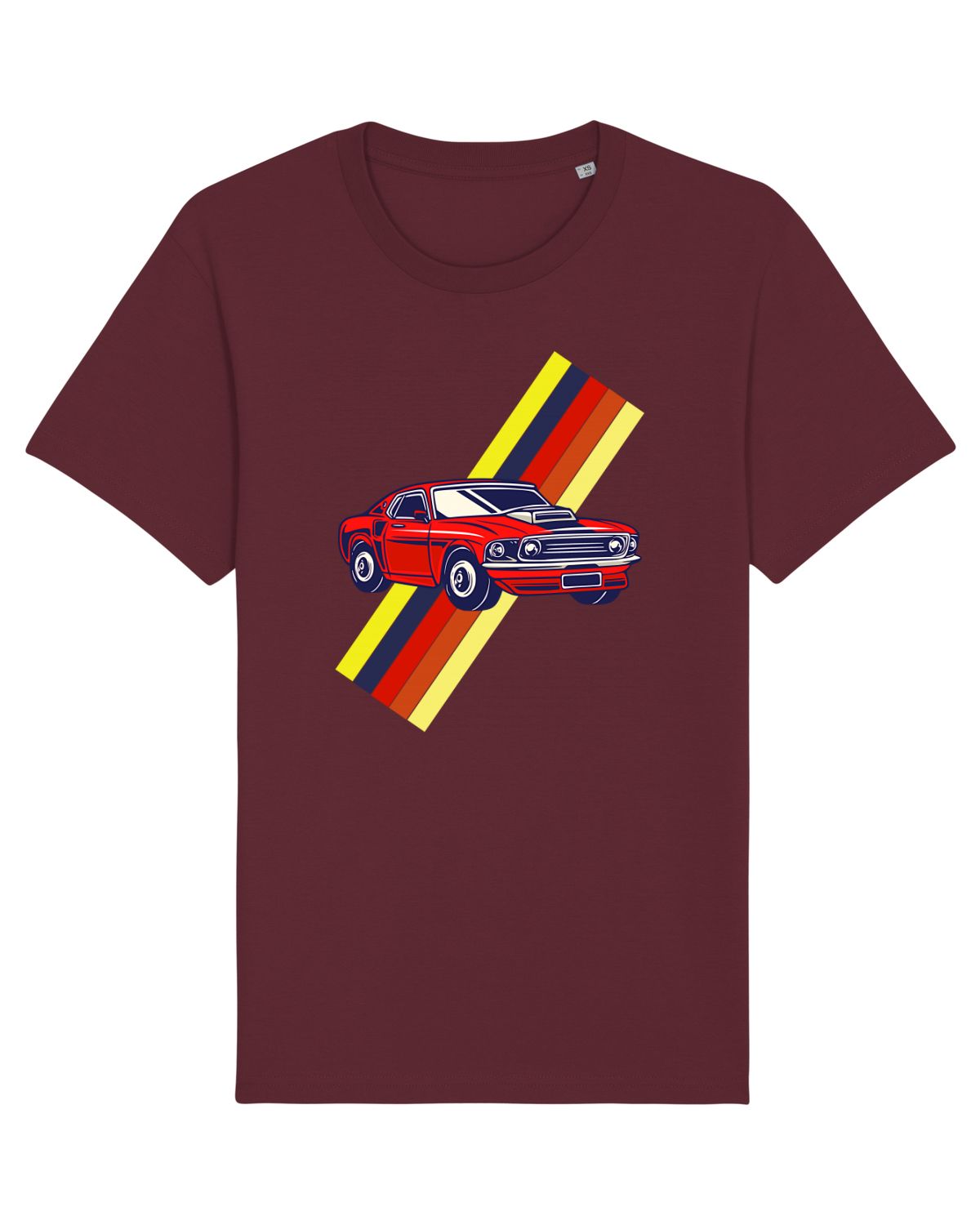 Tricou mânecă scurtă Unisex Rocker Burgundy
