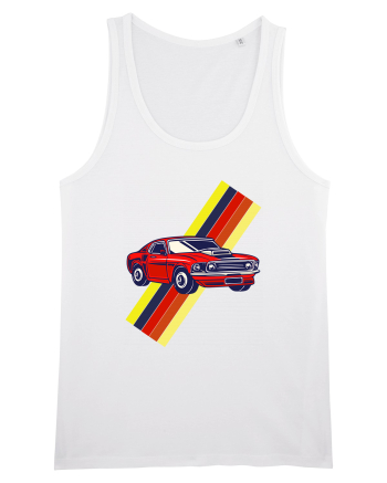 Retro Muscle Car White