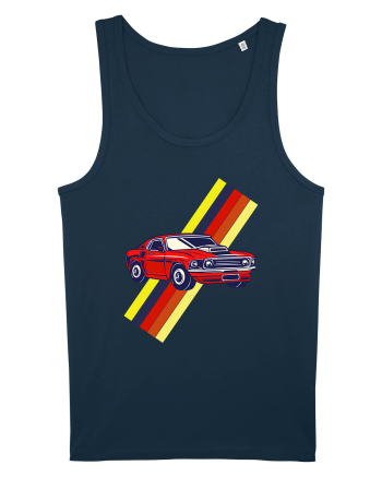 Retro Muscle Car Navy