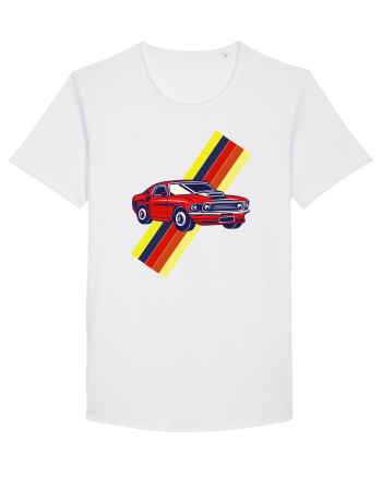 Retro Muscle Car White
