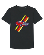 Retro Muscle Car Tricou mânecă scurtă guler larg Bărbat Skater