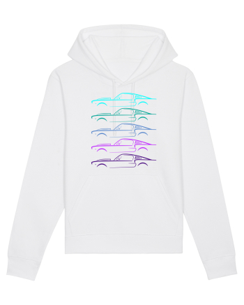 Retro Muscle Car White
