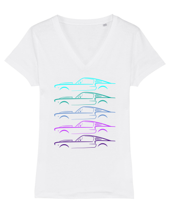 Retro Muscle Car White