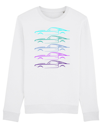 Retro Muscle Car White