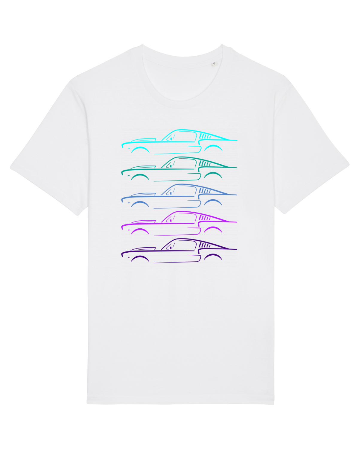 Tricou mânecă scurtă Unisex Rocker White