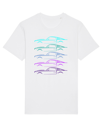 Retro Muscle Car White