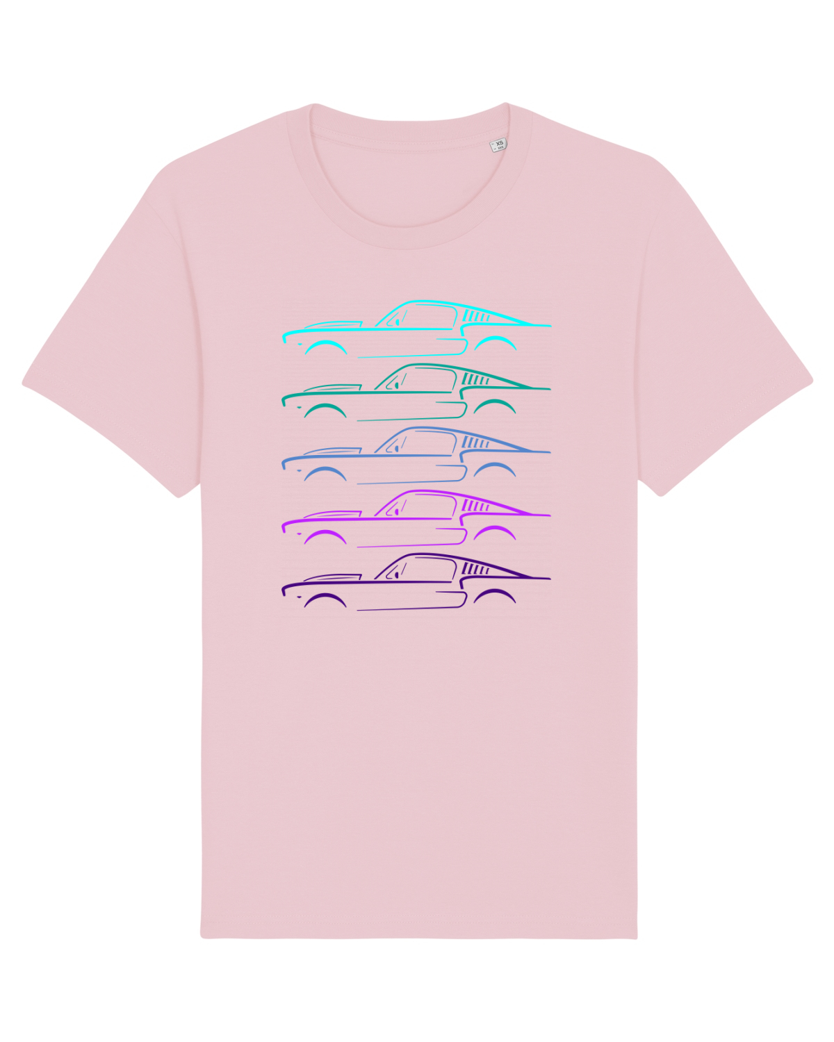 Tricou mânecă scurtă Unisex Rocker Cotton Pink