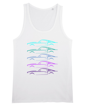 Retro Muscle Car White