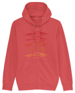 Retro Muscle Car Hanorac cu fermoar Unisex Connector