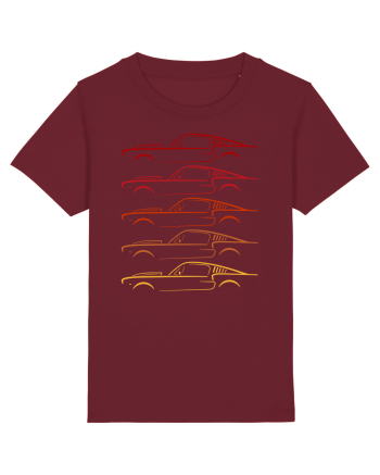 Retro Muscle Car Burgundy
