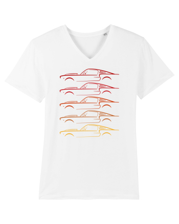 Retro Muscle Car White