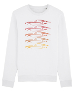 Retro Muscle Car Bluză mânecă lungă Unisex Rise