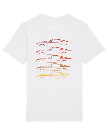 Retro Muscle Car White