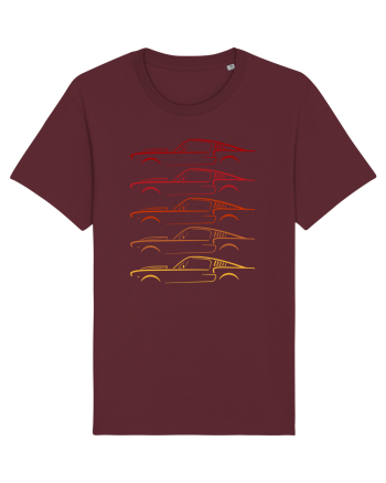 Retro Muscle Car Burgundy