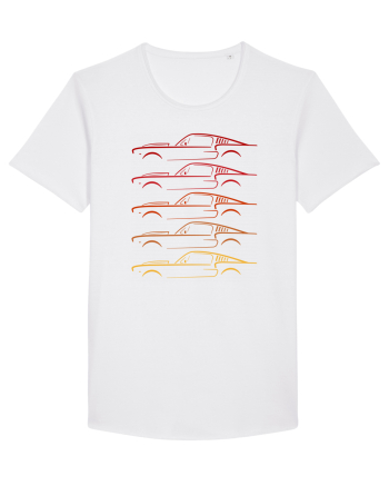 Retro Muscle Car White