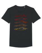 Retro Muscle Car Tricou mânecă scurtă guler larg Bărbat Skater