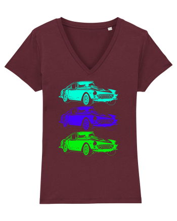 Retro Muscle Car Burgundy